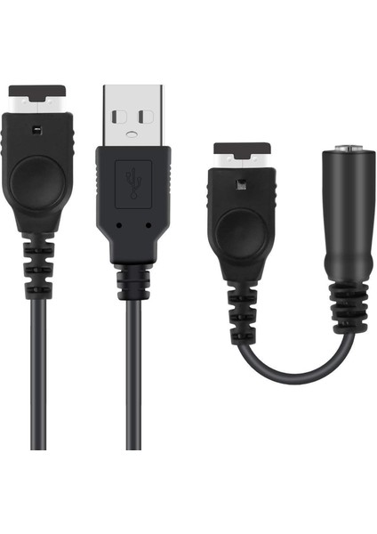 Nintendo Gameboy Advance Gba Sp Için 3x Şarj Kablosu ve 3,5mm Kulaklık Kulaklık Jakı Adaptör Kordon Kablosu (Yurt Dışından) fiyatları