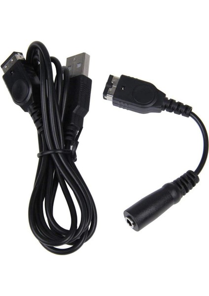 Nintendo Gameboy Advance Gba Sp Için 3x Şarj Kablosu ve 3,5mm Kulaklık Kulaklık Jakı Adaptör Kordon Kablosu (Yurt Dışından) modelleri