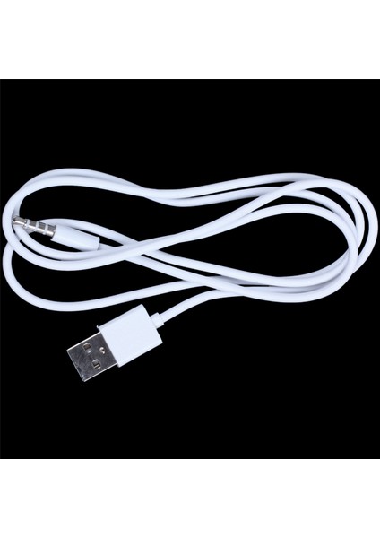 2x 3,5mm Fiş Ses Aux Aux - USB 2.0 Fiş Adaptör Şarj Kablosu 1m Beyaz (Yurt Dışından) fırsatları