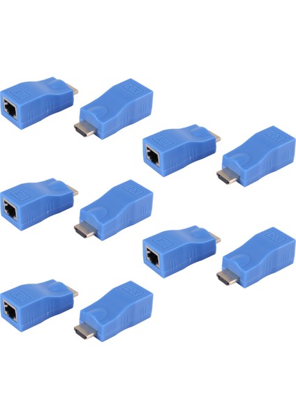 5x HDMI Extender&#39;dan RJ45 Lan Ağı Uzatma Verici Alıcı Tx Rx CAT5E Cat6 Ethernet Kablosu V1.4 30M 4K Hd Tv (Yurt Dışından)