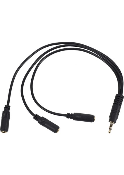2x 3,5mm Stereo Ses Ayırıcı Kablosu Altın Kaplama 3.5mm (1/8 Inç) Trrs Stereo Fiş Erkek 3 x 1/8 Inç (Yurt Dışından) fırsatları