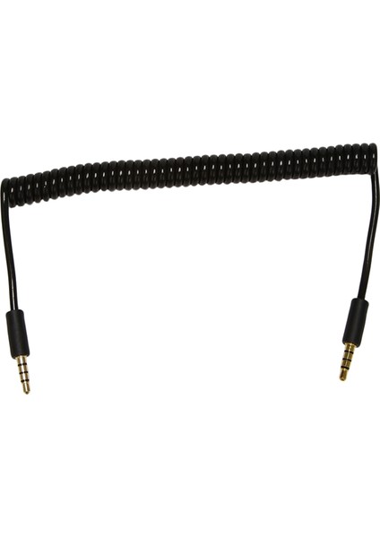 3x 3.5mm Erkek - Erkek Jack 4 Kutup Uzatma Aux Audio Sarmal Spiral Kablo 1.5m (Yurt Dışından) fiyatları