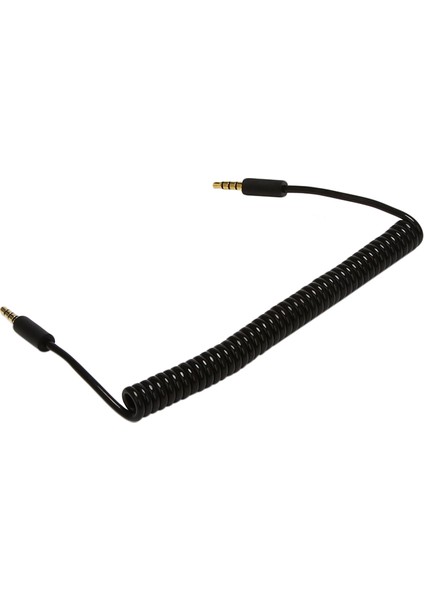 3x 3.5mm Erkek - Erkek Jack 4 Kutup Uzatma Aux Audio Sarmal Spiral Kablo 1.5m (Yurt Dışından) modelleri