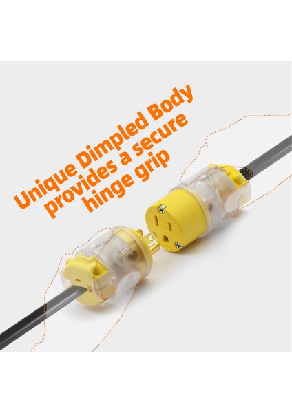 Işıklı Düz ​​bıçak Elektrik Tapası ve Konnektör Seti 15 Amp 125 Volt Nema 5-15P Nema 5-15R Tel Toplama Abd Fişi (Yurt Dışından) modelleri