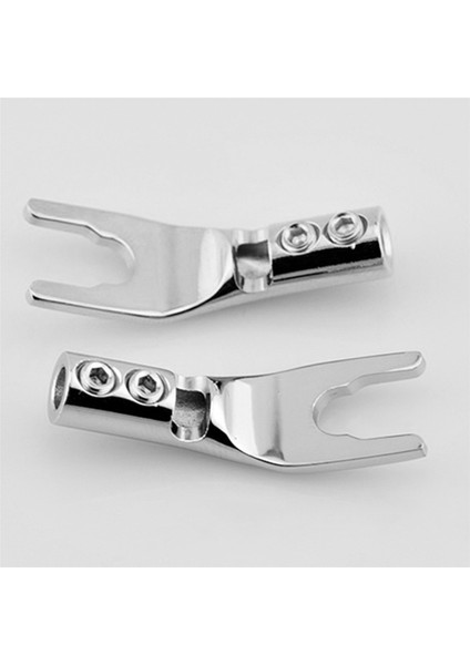 16 Pcs Ses Jack Y Muz Tapası Lehim Tel Konektör U/y Rhodium Kaplama Bakır Vidalı Çatal Hifi Hoparlör Spade Konnektörü (Yurt Dışından) fırsatları