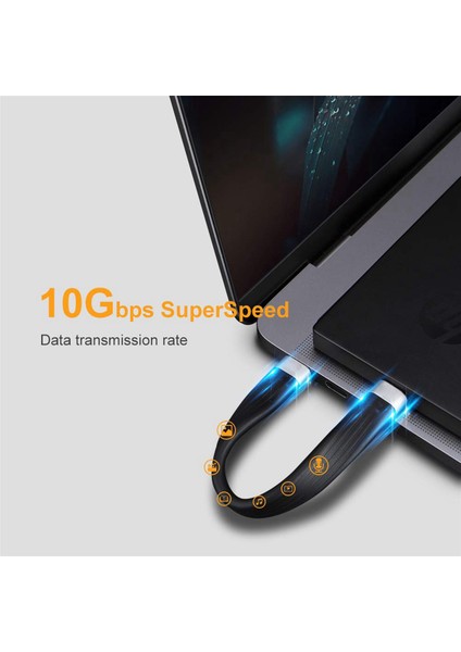 3x 4K Usb-C 3.1 Gen 2 Kablo 10G Emark Tipi Kısa Tip C Usb-C-Usb-C Video Sync Şarj Cablosu Pd 60W 4K Video (Yurt Dışından) fiyatları