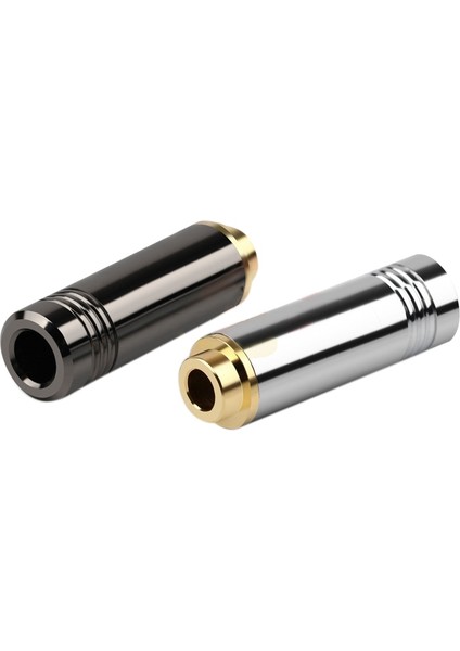 2 Adet Dişi Jak Ses Fişi Dengeli Kulaklık 4.4mm 5 Kutuplu Metal Adaptör Tel Konektörü Kulaklık, Siyah ve Gümüş Için (Yurt Dışından) modelleri