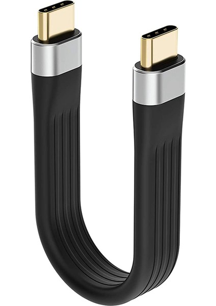 2x 4K Usb-C 3.1 Gen 2 Kablo 10G Emark Tipi Kısa Tip C Usb-C-Usb-C Video Sync Şarj Cablosu Pd 60W 4K Video (Yurt Dışından) fiyatları