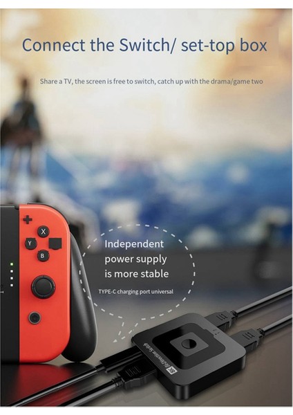 8k HDMI Uyumlu 2-On-Out Anahtarlayıcı Sürüm 2.1 8K60Hz Hd Xbox/ps4 Için Video Dönüştürücü (Yurt Dışından) fiyatları