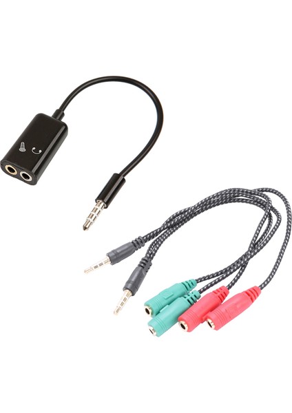 2 Adet Ayırıcı: 1 Adet 3.5mm Stereo Ses Ayırıcı Erkek Kulaklık Kulaklığı + Mikrofon Adaptörü ve 1 Pcs 3.5mm Ses Kulaklık Kulaklığı 2 Dişi Jack Kulaklık Mikrofon Ses Kablosu (Yurt Dışından) fiyatları