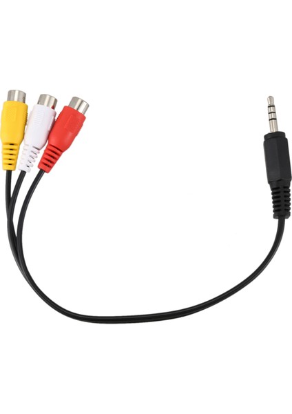 3 Pcs 3.5mm Erkek Fişi - 3 Rca Kadın Audio Video Av Kablosu 22CM (Yurt Dışından) modelleri