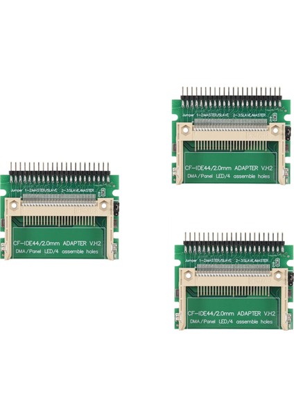 3x Kompakt Flash Cf Kart Ide 44PIN 2mm Erkek 2.5 Inç HDD Önyüklenebilir Adaptör Dönüştürücü (Yurt Dışından)