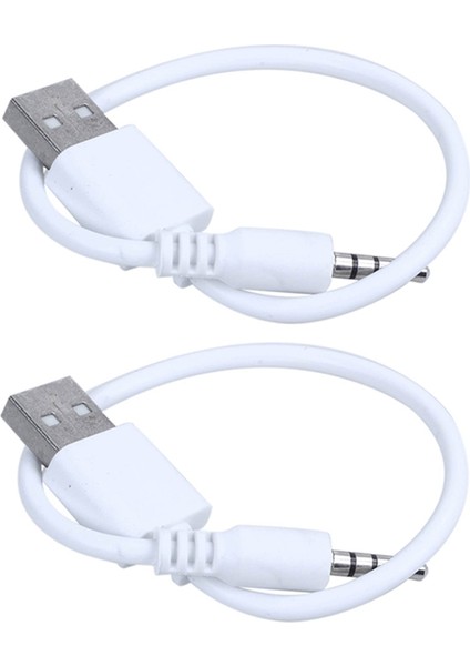 Apple Ipod Shuffle Için 2x Beyaz USB Veri Senkronizasyon Kablosu Kurşun 1. 2. Gen Şarj Cihazı (Yurt Dışından)