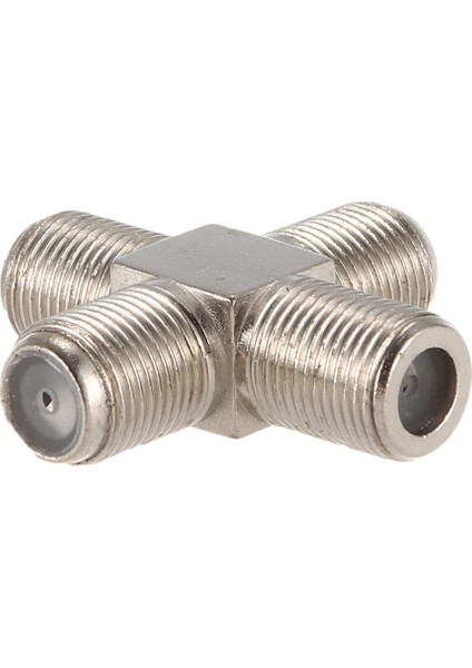 5 Paket 4 Yollu F Tipi Koaksiyel Kablo Ayırıcı Kombine Kadın Için 4 Dişi Video Vcr Anten Tv Kablosu Uydu, Gümüş (Yurt Dışından) modelleri