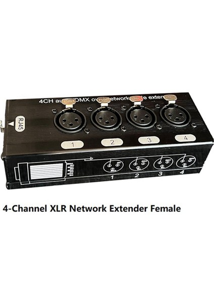 1pc 4 Kanallı 3 Pimli Xlr Ses Ağı Kablosu Genişletici DMX512 Sinyal Genişletici Kadın Konnektörü Siyah (Yurt Dışından) fırsatları