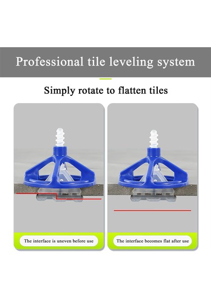 Kiremit Tesviye Sistemi, 50 Yeniden Kullanılabilir Fındık ve 100 Taban, Kendi Yapışkan Zemin Fayansları Için Karo Malzer Tespit Sistemi (Yurt Dışından) fiyatları