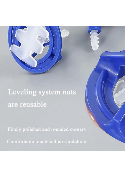 Kiremit Tesviye Sistemi, 50 Yeniden Kullanılabilir Fındık ve 100 Taban, Kendi Yapışkan Zemin Fayansları Için Karo Malzer Tespit Sistemi (Yurt Dışından) fırsatları