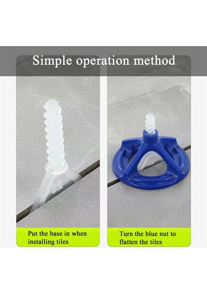 Kiremit Tesviye Sistemi, 50 Yeniden Kullanılabilir Fındık ve 100 Taban, Kendi Yapışkan Zemin Fayansları Için Karo Malzer Tespit Sistemi (Yurt Dışından) indirimleri