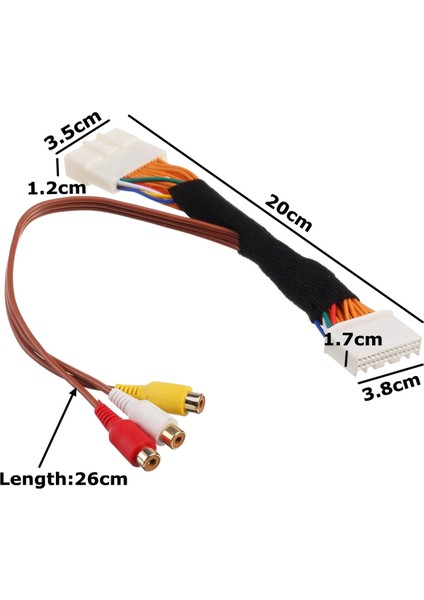 Toyota/lexus Touch 2 Için 2x 28 Pin Av Video Ses Kablosu ve Entune Kafa Üniteleri Monitörler (Yurt Dışından) fiyatları