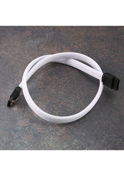 20X 50CM Sata 3.0 Iıı Sata3 7pin Veri Kablosu 6gb/s SSD Kabloları Naylonlu Kılıflı Premium Versiyonlu HDD Kablosu (Beyaz) (Yurt Dışından) modelleri