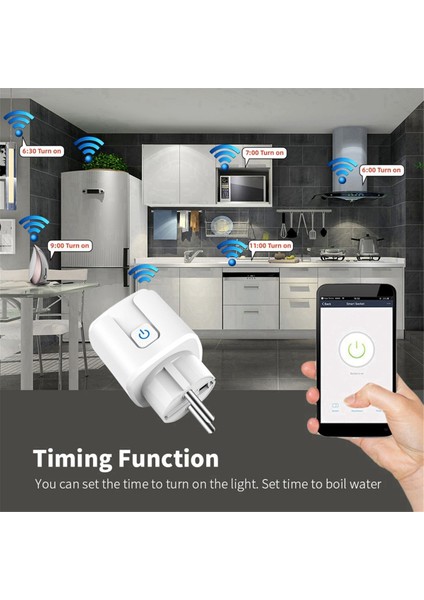 Tuya Akıllı Wifi Fiş Eu 20A Güç ile Akıllı Soket Enerji Tasarrufu Zamanlaması Uzaktan Kumanda Akıllı Yaşam Eu Fiş (Yurt Dışından) fiyatları