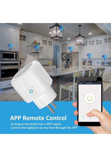 Tuya Akıllı Wifi Fiş Eu 20A Güç ile Akıllı Soket Enerji Tasarrufu Zamanlaması Uzaktan Kumanda Akıllı Yaşam Eu Fiş (Yurt Dışından) modelleri