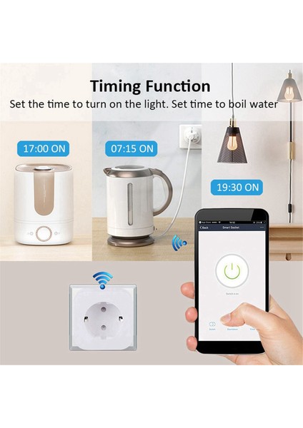 Tuya Akıllı Wifi Fiş Eu 20A Güç ile Akıllı Soket Enerji Tasarrufu Zamanlaması Uzaktan Kumanda Akıllı Yaşam Eu Fiş (Yurt Dışından) fırsatları