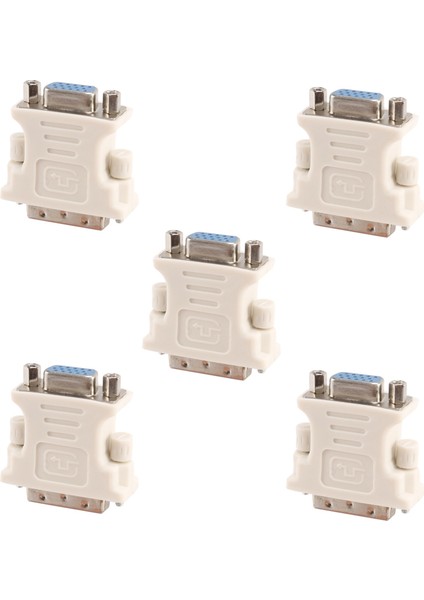 5x DVI Erkek Adaptörü (Dvı - D 24 1) Kadın Vga&#39;ya (15 Pimli) (Yurt Dışından)