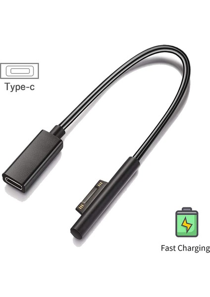 Surface Için 2x Usb-C Şarj Kablosu Surface Pro7 Go2 Pro6 5/4/3 Laptop1/2/3 Için Uyumlu ve Yüzey Kitabı Için (Yurt Dışından) indirimleri