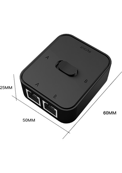 2x 2 Port Gigabit Ağ Anahtarı RJ45 Anahtar Ağ Splitter Kablosu Genişletici 2 Yolu Harici Ağ Anahtarlayıcı Ayrıcı (Yurt Dışından) fırsatları