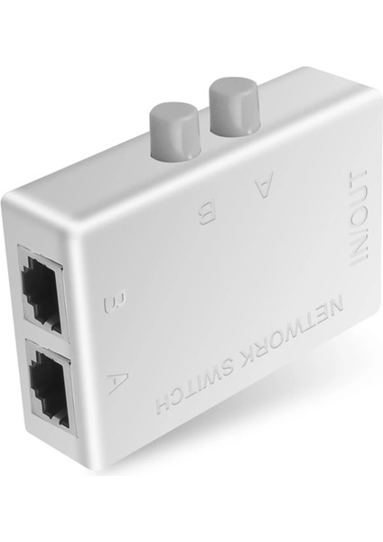 RJ45 Ağ Anahtarı 2 Port Lan Ethernet Ağ Kutusu Anahtarlayıcı RJ45 Ayrıştırıcı Çift 2 Yolu Port Manuel Paylaşım Anahtarı Adaptörü (Yurt Dışından) indirimleri