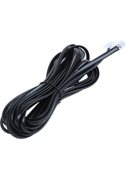 2x 6P6C RJ11 Telefon Uzatma Faks Modem Kablo Hattı 5m Uzunluk Siyah (Yurt Dışından) fiyatları