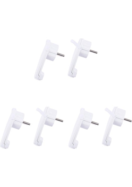6pcs Beyaz Schuko Angled Fiş Düz, Schuko Düz Fiş 250 V (16 A), Schuko Fişi, Schuko Fiş Düz, Ab Fiş (Yurt Dışından)