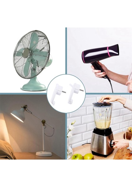 6pcs Beyaz Schuko Angled Fiş Düz, Schuko Düz Fiş 250 V (16 A), Schuko Fişi, Schuko Fiş Düz, Ab Fiş (Yurt Dışından) fırsatları