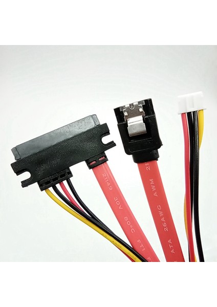Sabit Sürücü Veri Güç Kaynağı Entegre Kablo Küçük 4pin Dişi ve Sata 3.0 Erkek - Sata 22PIN (7+15PIN) Veri Güç Kablosu (Yurt Dışından) indirimleri