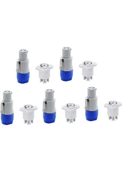 10X 3 Pin Ac Powercon Konnektörü Erkek Fişi NAC3FCA Ac Elektrik Fişi 20A/250V Aşama Işık LED Ekran Gri (Yurt Dışından) fiyatları