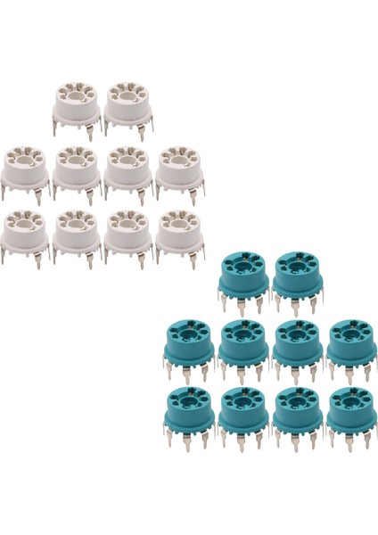 20 Pcs 7pin Vakum Tüp Soket Valf B &amp; W 6j1 6z4 6x4 12A6 6AT6 6bk6 12AV6 6AQ6 6j5, 10 Pcs Mavi ve 10 Pcs Beyaz (Yurt Dışından) fiyatları