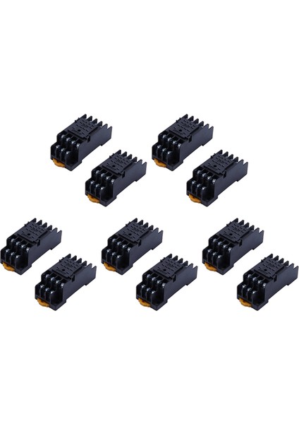 10PCS PYF14A Dın Demiryolu Gücü Rölesi Soket Tabanı MY4NJ HH54P My4 Için 14 Pin 4 (Yurt Dışından)