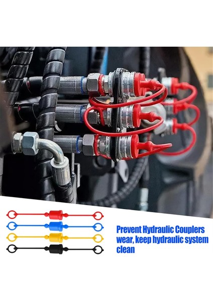 ISO7241-A (Iso-A) Hidrolik Bağlayıcı Erkek Toz Kapağı ve Dişi Fiş Kapağı, Hidrolik Fiş Kapağı Takma Seti B (Yurt Dışından) modelleri