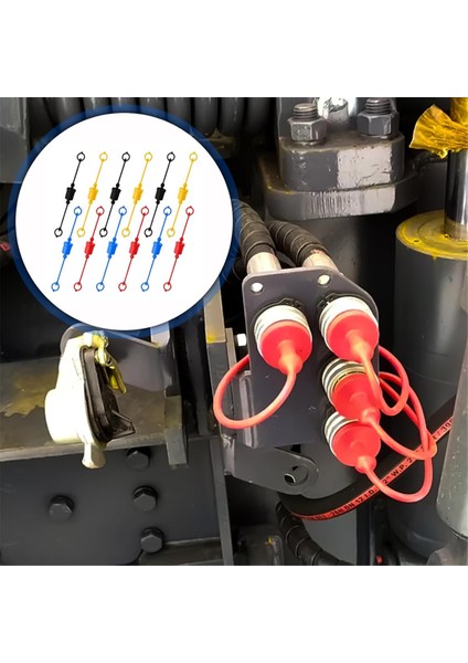 ISO7241-A (Iso-A) Hidrolik Bağlayıcı Erkek Toz Kapağı ve Dişi Fiş Kapağı, Hidrolik Fiş Kapağı Takma Seti B (Yurt Dışından) fırsatları