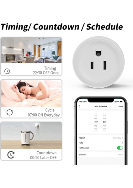 Alexa Google Us Flug Için Güç Izleme ve Zamanlama Fonksiyonu Zigbee Akıllı Ses Kontrolü 16A (Yurt Dışından) indirimleri