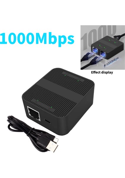 RJ45 Gigabit Ethernet Switch Splitter 1000MBPS Ağ Kablosu Seçici Pc Dizüstü Tv Kutusu Yönlendirici Için Mini Ağ Anahtarı (Yurt Dışından) fiyatları
