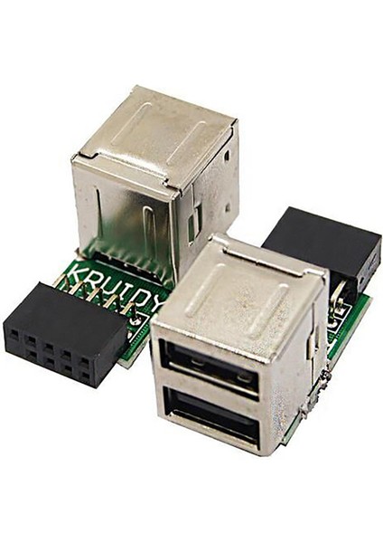 2x 9 Pimli Anakartı 2 Bağlantı Noktasına USB 2.0 Bir Dişi Dahili Başlık Adaptörü (Yurt Dışından) indirimleri
