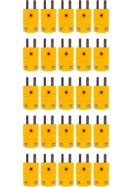 25PCS Rtd Devreleri K Tipi Sıcaklık Sensörü Termokupl Fişleri Sarı (Yurt Dışından)