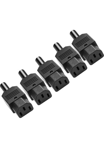 5pcs Iec C13 Güç Fiş Konnektörü C13 Dişi Fiş Güç Adaptör Konnektörü 3 Pin Güç Soketi 250V 10A Ac Güç Adaptörü (Yurt Dışından)