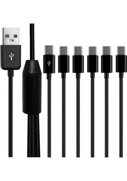 6 Arada USB Tip C Splitter Cable C Veri Iletim Şarj Kablosu Telefon Tablet 1.5m (Yurt Dışından) fiyatları