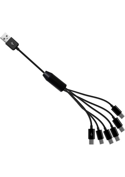 6 Arada USB Tip C Splitter Cable C Veri Iletim Şarj Kablosu Telefon Tablet 1.5m (Yurt Dışından) fırsatları