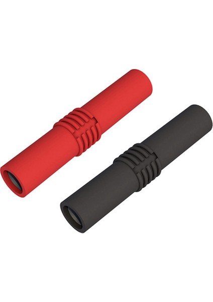 P7023 20PCS/LOT Uzatma Yalıtımlı Pvc 4mm Muz Fiş Soketi Kadından Kadın Adaptör Bağlayıcı Konnektörü Kırmızı Siyah (Yurt Dışından) fiyatları