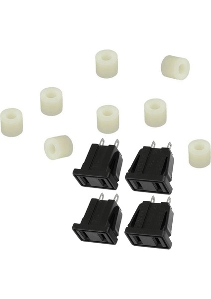 110 Pcs Aksesuarlar: 10 Pcs Abd Tipi Panel Montaj Ac Güç Soket Çıkışı Ac 250V 10A ve 100 Pcs Plastik Silindir Ara Yıkayıcı (Yurt Dışından) fiyatları