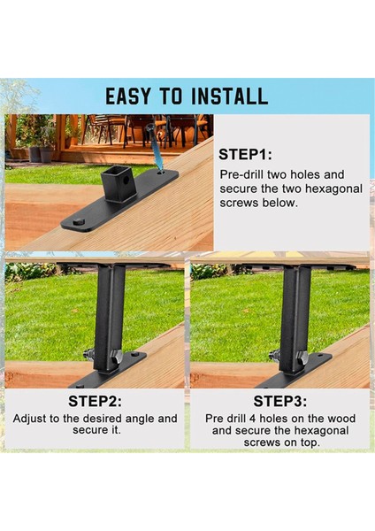 1pcs Veranda Çatı Yükseltici Ağır Hizmet Tipi Pergola Braketleri Kit Paslanmaz Çelik 304 Pergola Çatı Yükseltici Kiriş Braketleri Ayarlanabilir (Yurt Dışından) modelleri